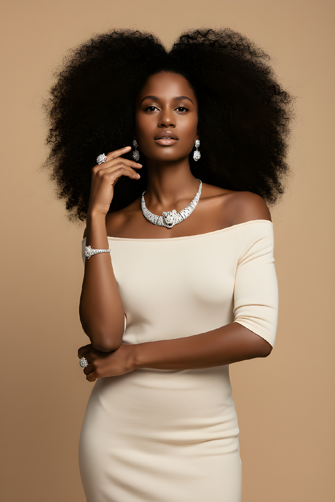 Luxury Crystal Jewelry Set-Necklace, Bracelet, Earring image 0