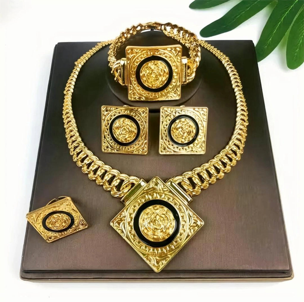 Luxury Gold Statement Jewelry Set image 1