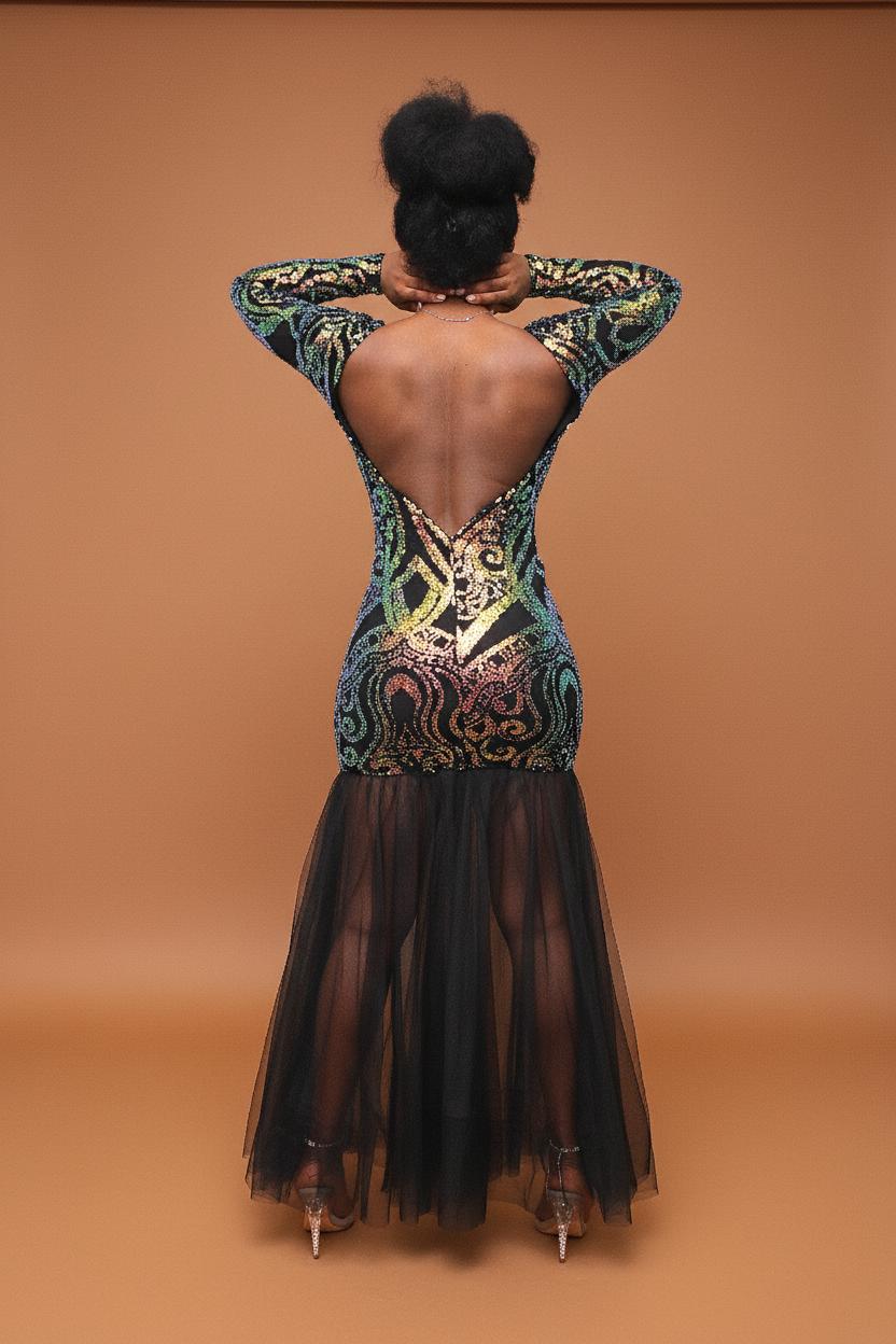 Open Back Evening Dress image 1