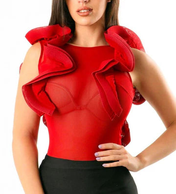 Ruffle Arms Bodysuit image 1