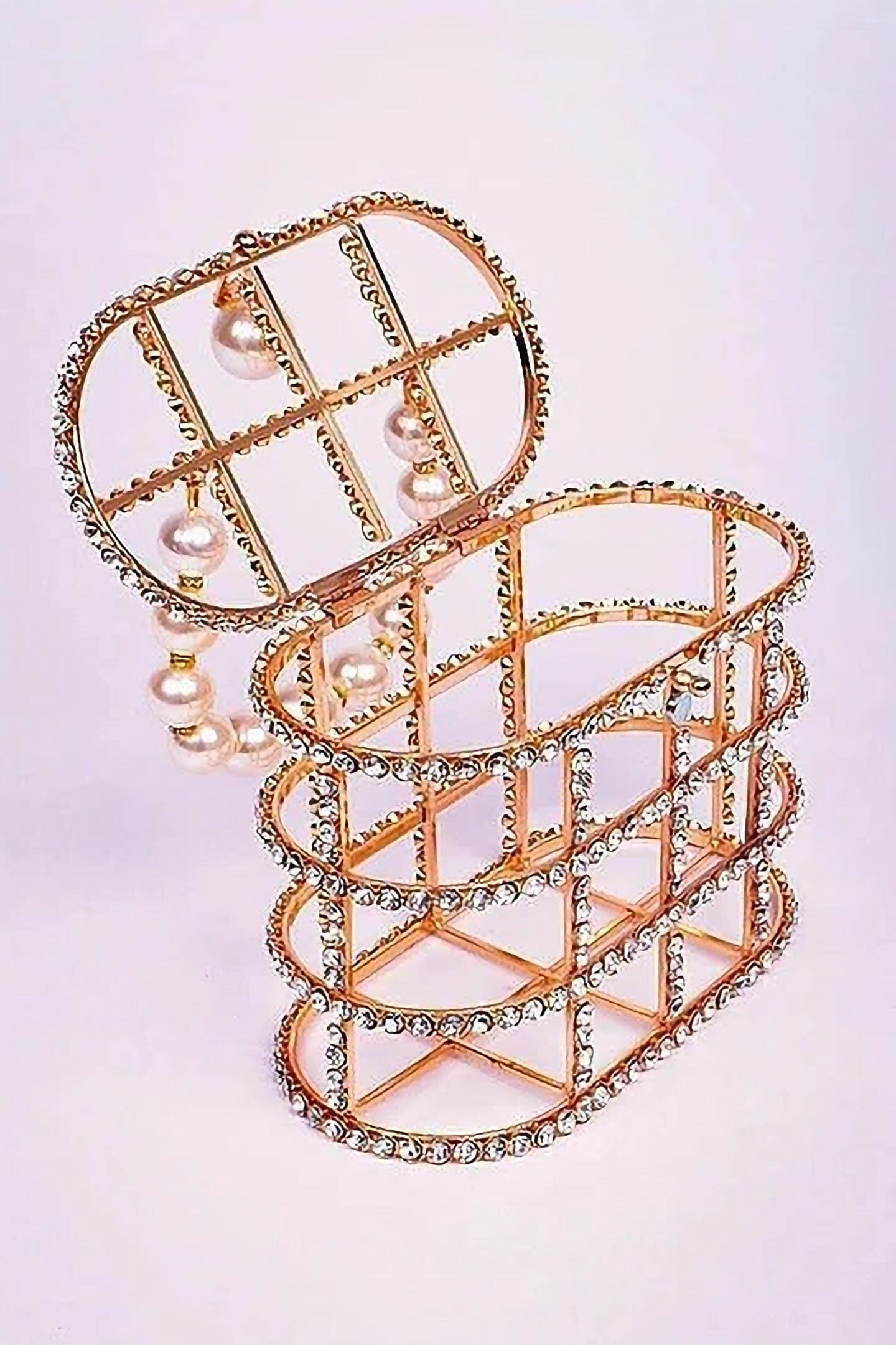 Luxury Pearl Rhinestone Clutch Bag - Crystal Evening Purse image 2