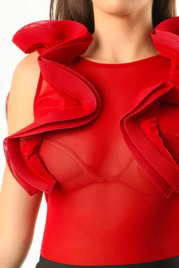 Ruffle Arms Bodysuit image 3
