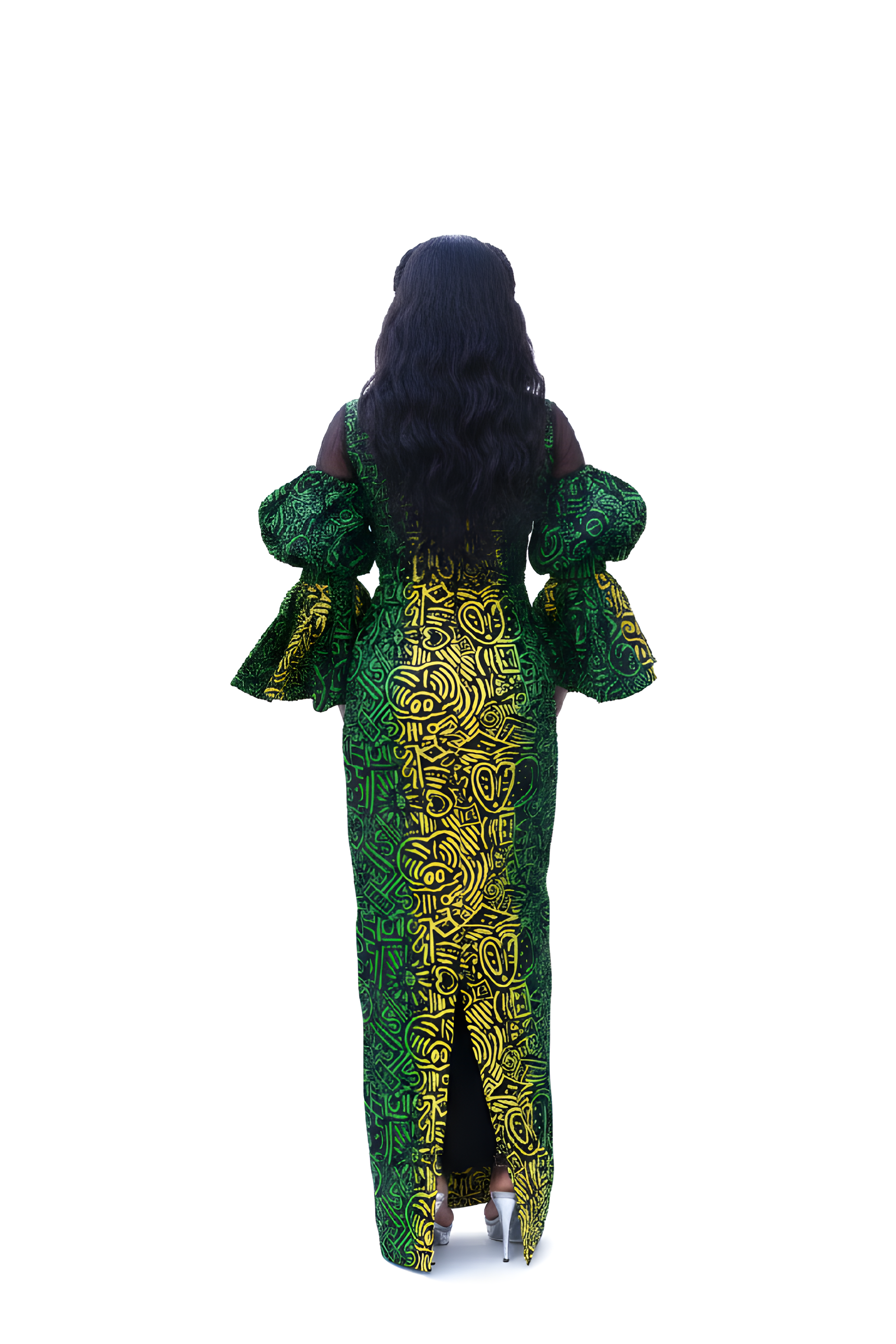 Ankara Print Maxi Dress image 3
