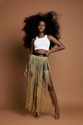 Gold Fringe Tassel Shorts Overlay image 1