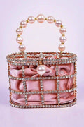 Luxury Pearl Rhinestone Clutch Bag - Crystal Evening Purse image 0