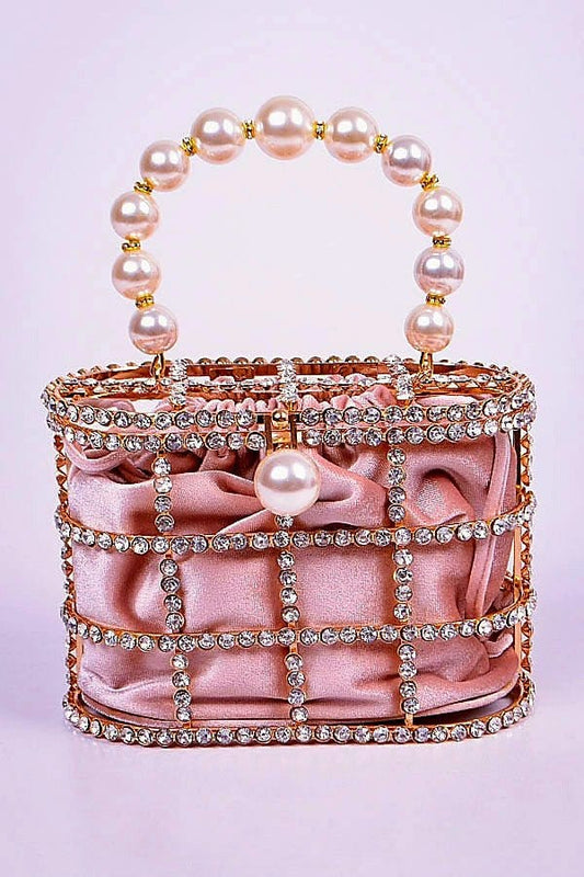 Fabby Glamtique Bag Beige Cage Me Purse