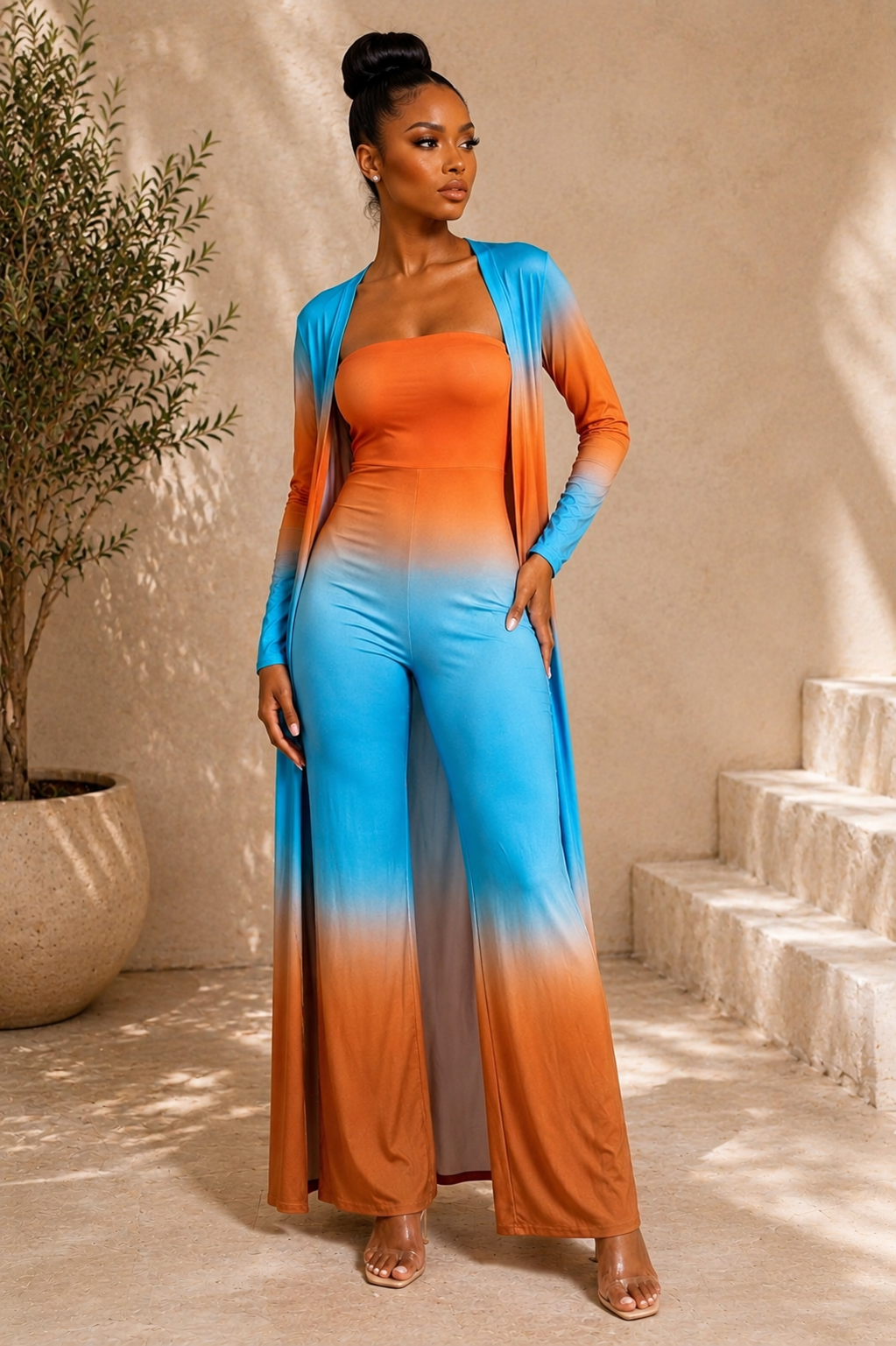 Trench Jumpsuit Set