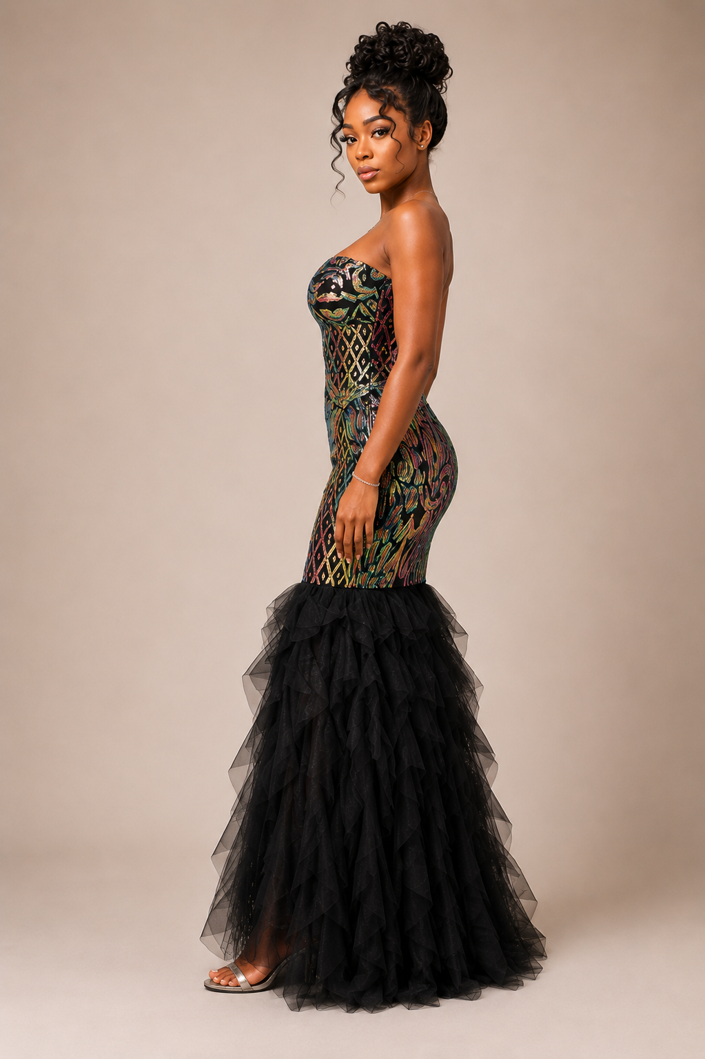 Baroque Maxi Dress - Fabby Glamtique