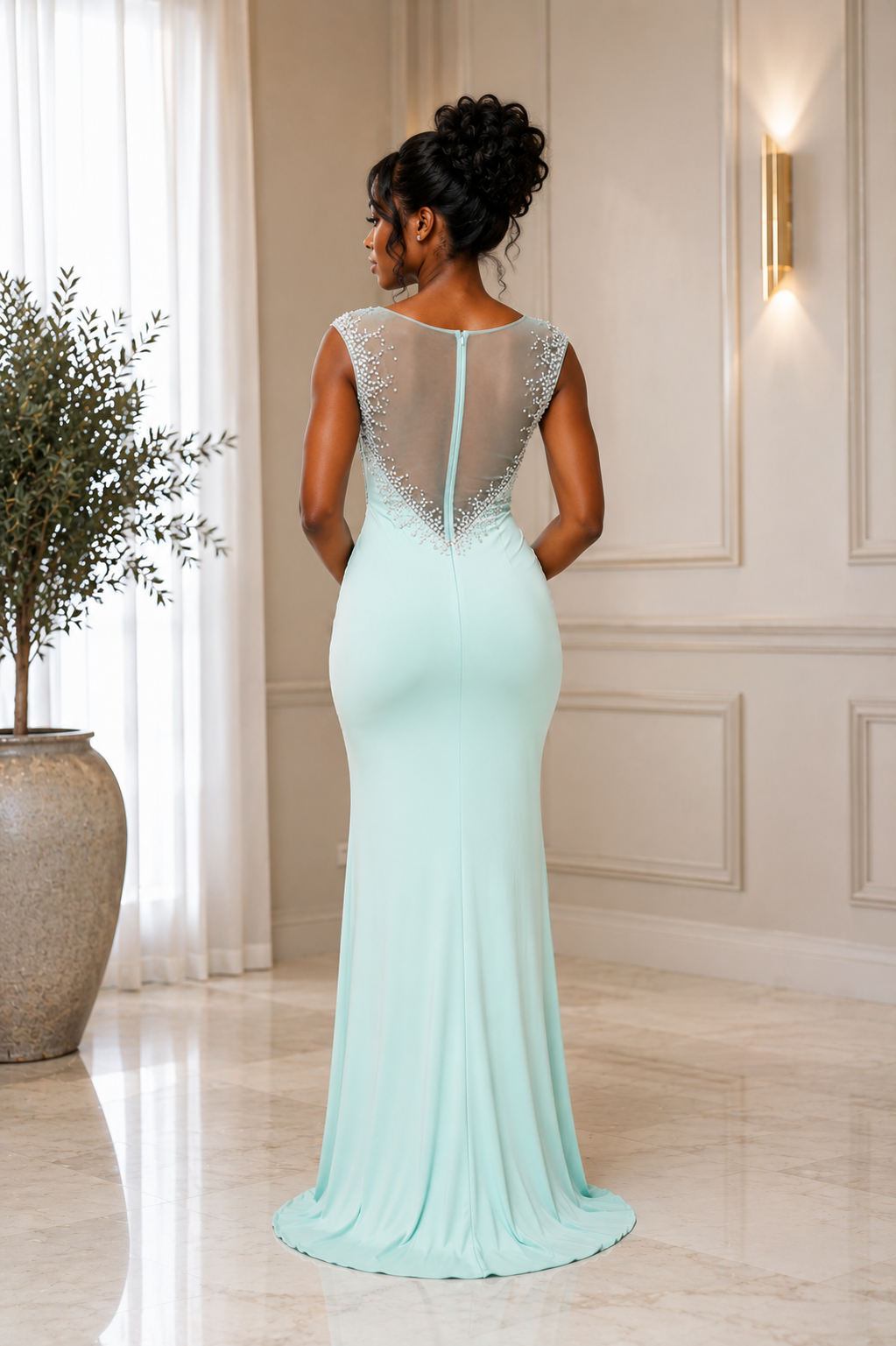 Aqua Dress | Fabby Glamtique | Women's Fashion