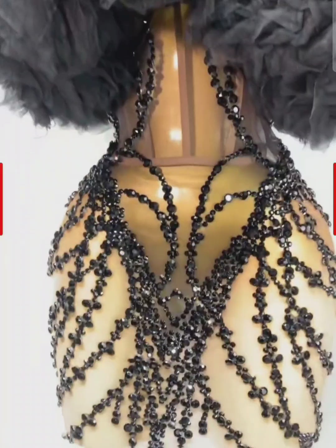 Rhinestone dress video