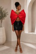Ruby Royale Statement Bow Top