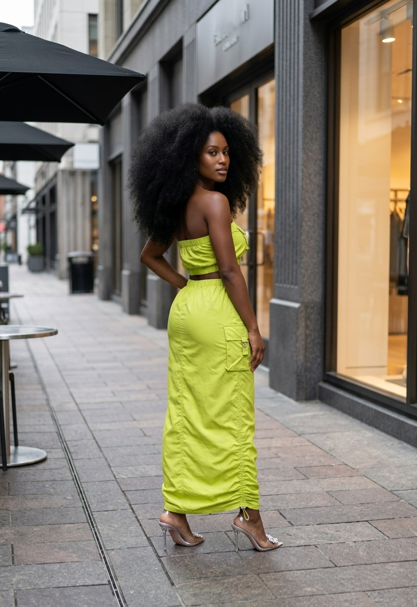 Cargo Maxi Skirt Set