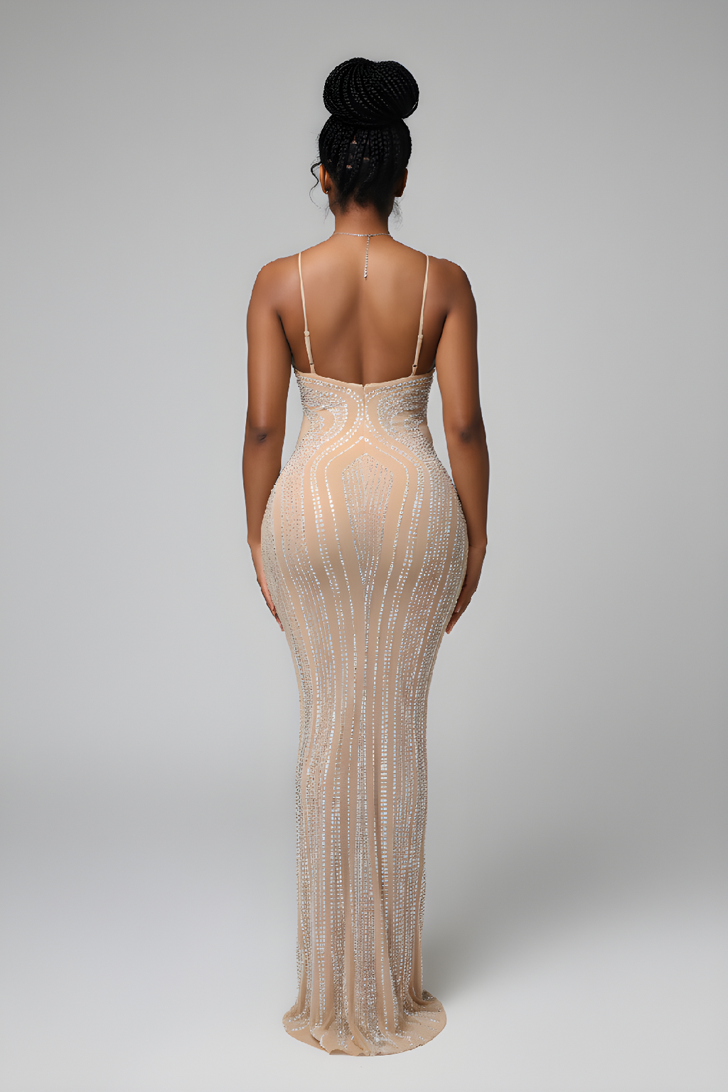 Back Slit Bodycon Dress