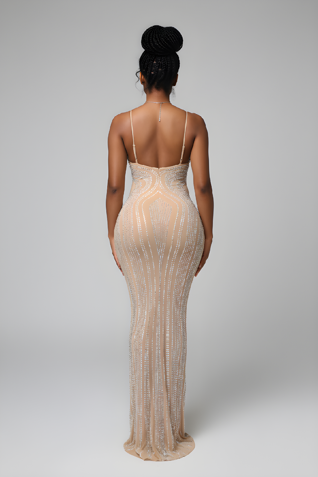 Back Slit Bodycon Dress